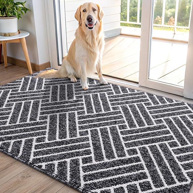 OLANLY Indoor Door Mat, 48x32 Inch, Dirt Resistant and Absorbent, Non-Slip by OLANLY