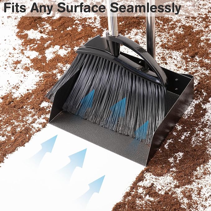 Yangbaga Long Handled Dust Pan and Broom Set - Image 5