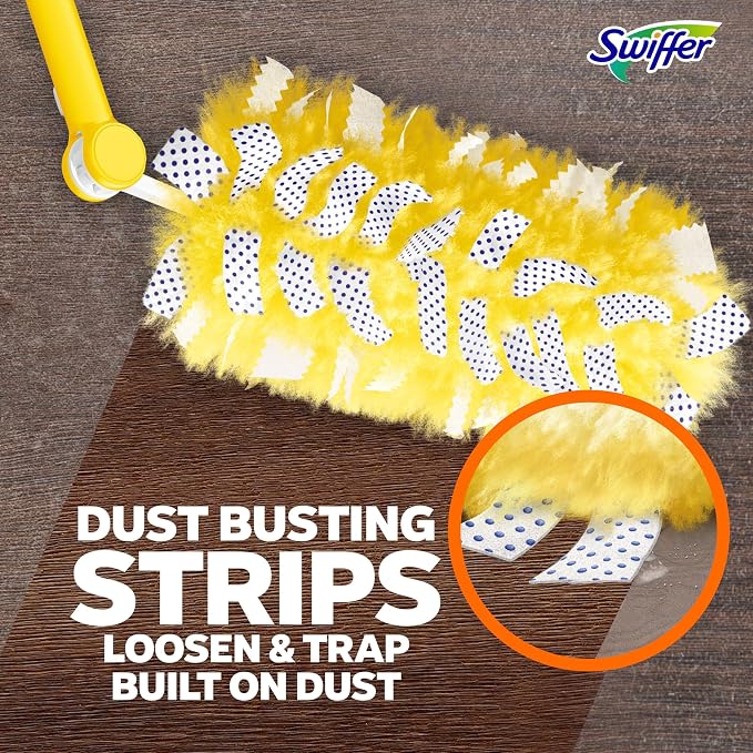 Swiffer Duster Kit with 3 ft Extendable Handle, Heavy Duty Dusting Starter Kit - Image 7