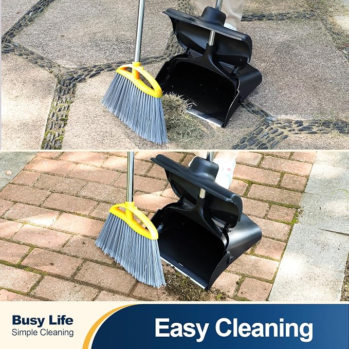 Yocada Commercial Dustpan with Wheels and Windproof Cover Indoor&Outdoor - Image 5