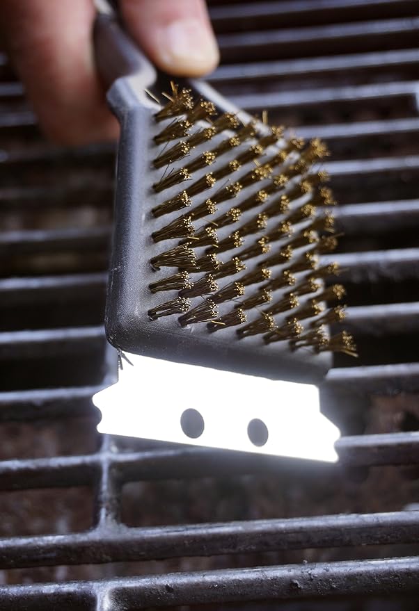 RSVP International BBQ Grill Cleaning Brush/Scraper - Image 3