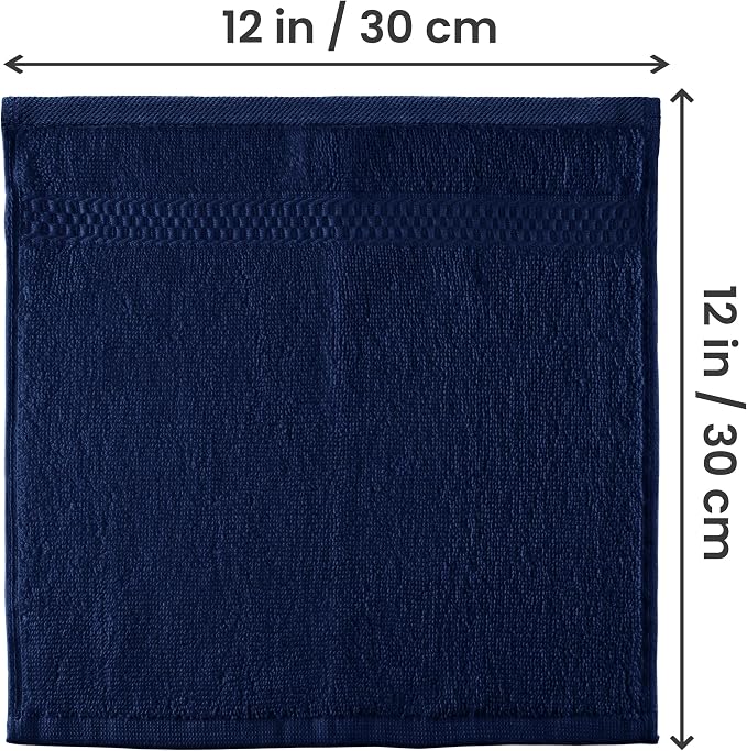 Utopia Towels 12 Pack Premium Wash Cloths Set, 12 by 12 Inches, 100% Cotton - Image 2