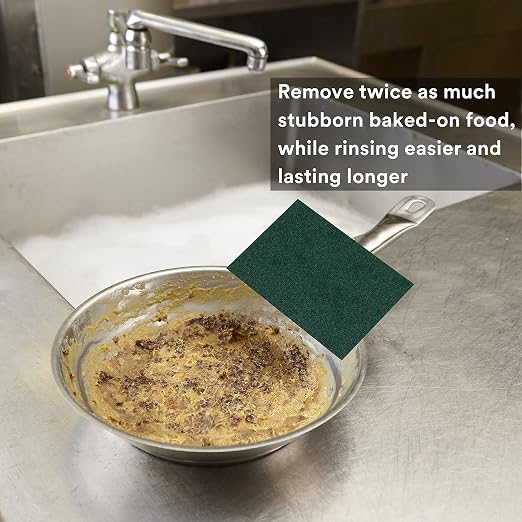 3M Scouring Pad 96-20, 20 Pads, 6” x 9”, General Purpose Cleaning, Food Safe - Image 5
