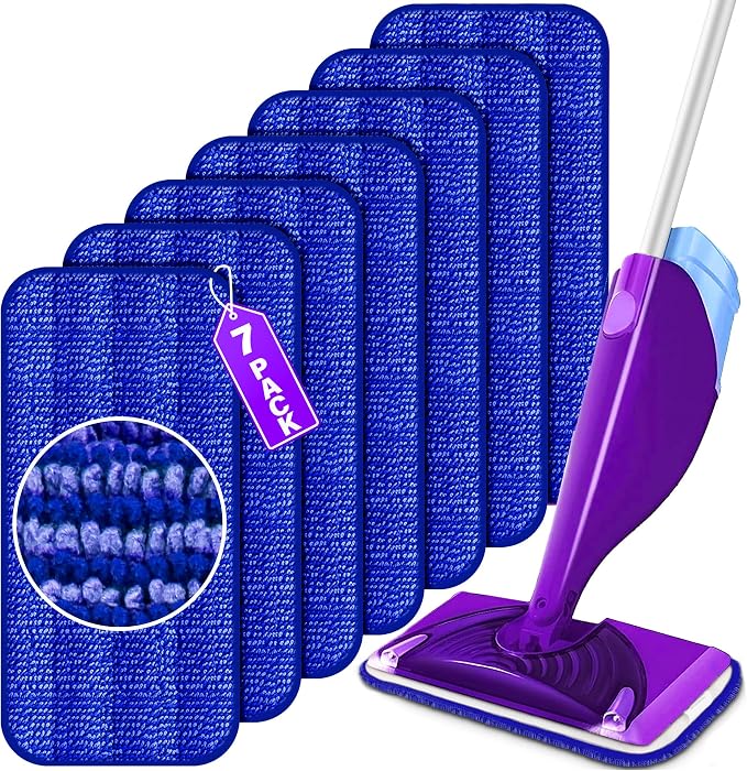 Reusable Mop Pads for Swiffer WetJet, Wet Pads Refills for 12'' Spray Mop by FORPEEDER