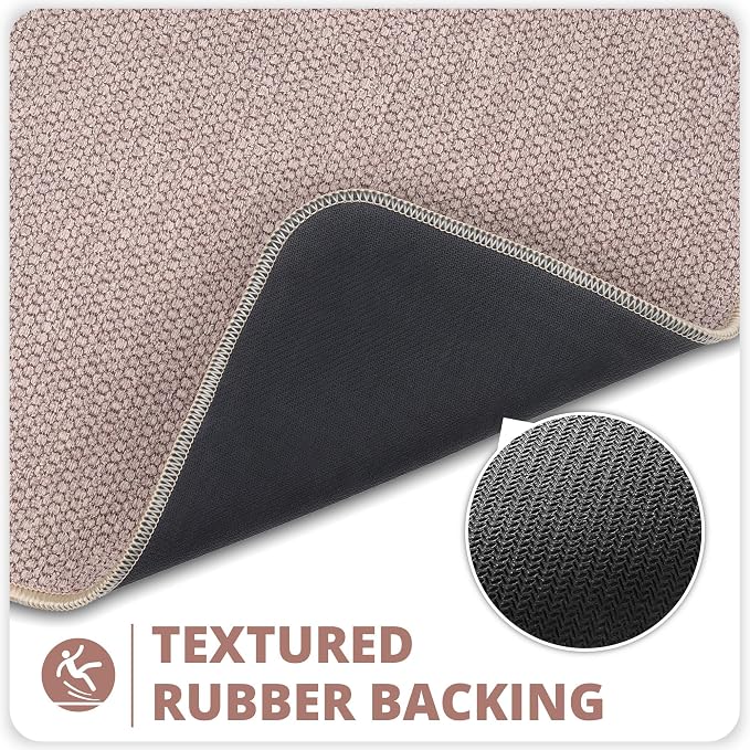Bath Mat, Ultra Thin Bathroom Rugs, Rubber Bath Mats - Image 5