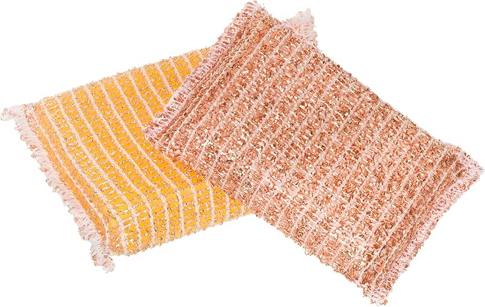 Redecker Copper Sponge, Includes 5 Large and 5 Medium Copper Fiber Sponges - Image 2