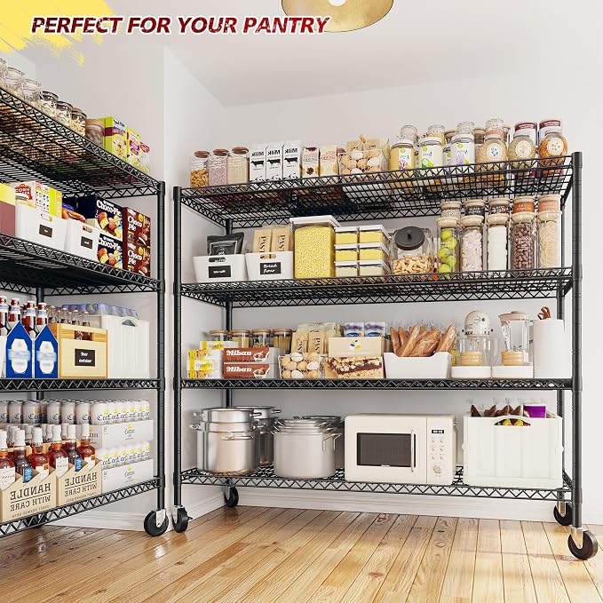 REIBII 55.5''W Storage Shelves 2500LBS Wire Shelving Unit - Image 8