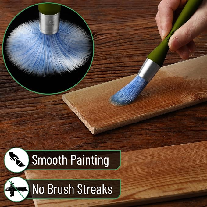 Bates- Trim Paint Brush, 0.75 Inch, Ergonomic Non-Slip Handle, Synthetic - Image 5