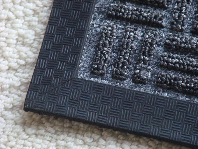Kempf Water Retainer Entrance Mat, Indoor Outdoor Rubber Rug, Moisture Trapping - Image 3