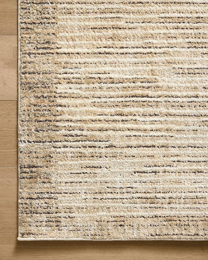 Loloi Jeremiah Brent Bleecker Collection BLE-02 Sand/Charcoal 7'-10" x 10' Area Rug
