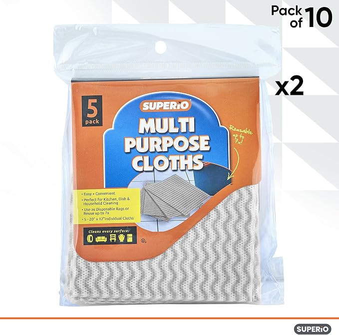 Superio Handy Wipes for Kitchen Multi-Purpose Heavy-Duty Reusable Cleaning - Image 4