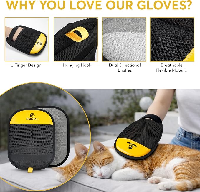 2 Pack Pet Hair Removal Glove - Image 7