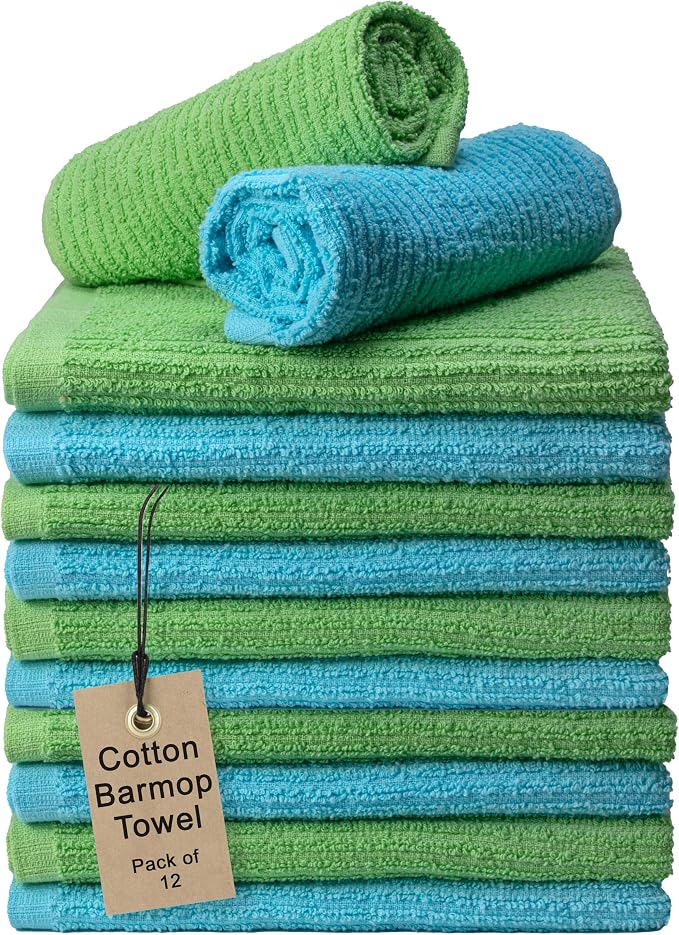 Textila Bar Mop Towels 16x19 Inch – Green by TEXTILA