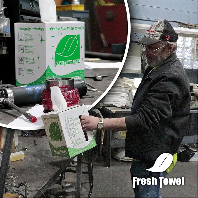 Fresh Towel Ultra Strong Center Pull Shop Towels - Image 9