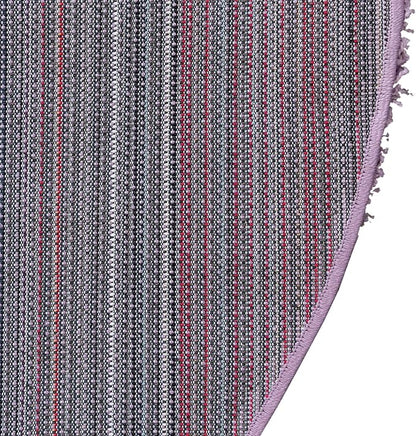Unique Loom Solid Shag Collection Area Rug (4' 1" Round, Lilac)