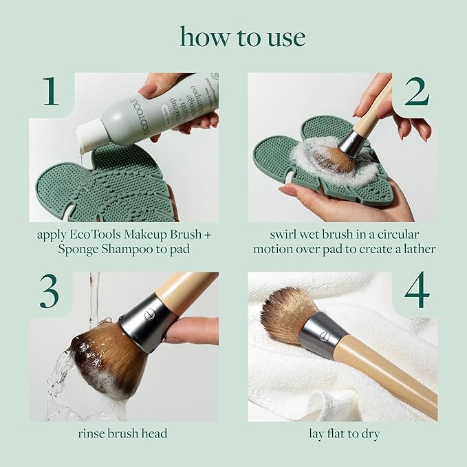 EcoTools Makeup Brush Cleansing Pad, Brush Cleaner Mat - Image 4