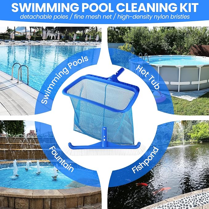 Tavaleu Swimming Fine Mesh Pool Skimmer Net - Image 7