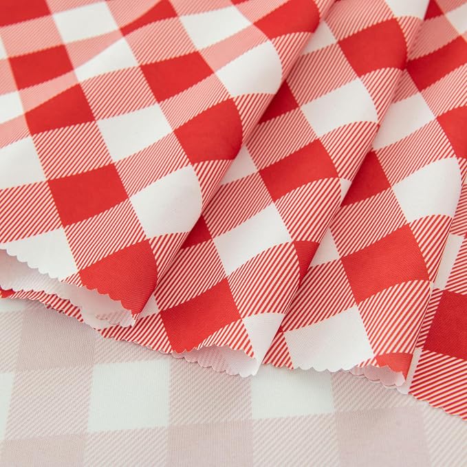 Waterproof Plaid Tablecloth Fabric - Image 2