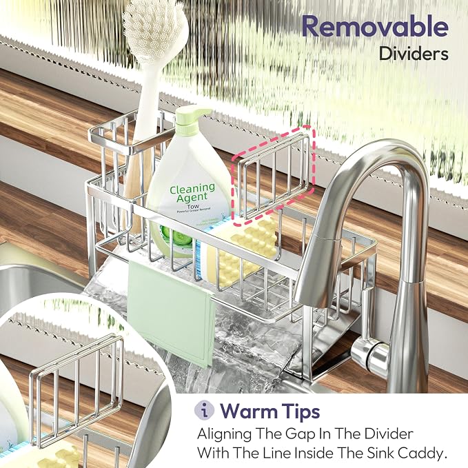 SWTYMIKI Sponge Holder for Kitchen Sink - Image 6