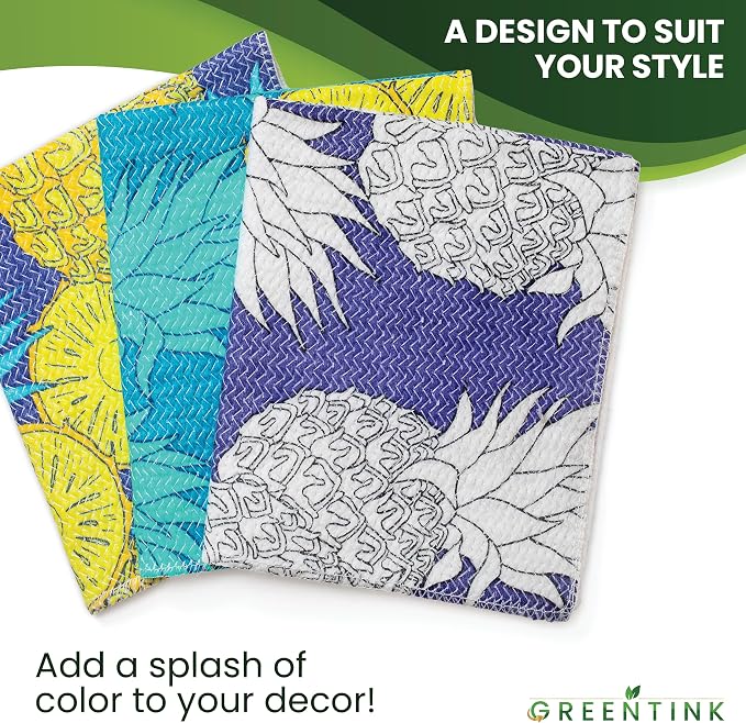 Eco-Friendly Reusable Dish Cloth Set – 24-Pk Multipurpose Kitchen Cleaning - Image 7