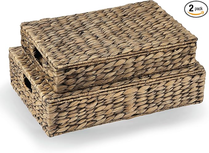 Set of 2 Decorative Storage Boxes by 84ECO