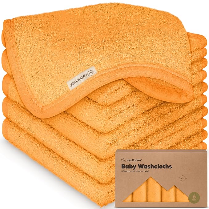 6-Pack Baby Washcloths by KeaBabies