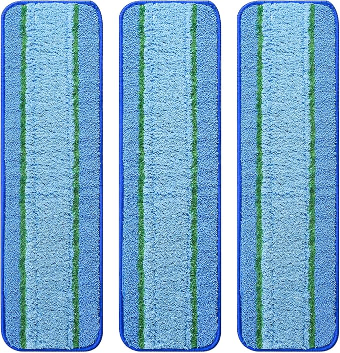 3 Pack Deep Clean Pads for Bona Family of Mops, Washable & Reusable Microfiber by AnDongo