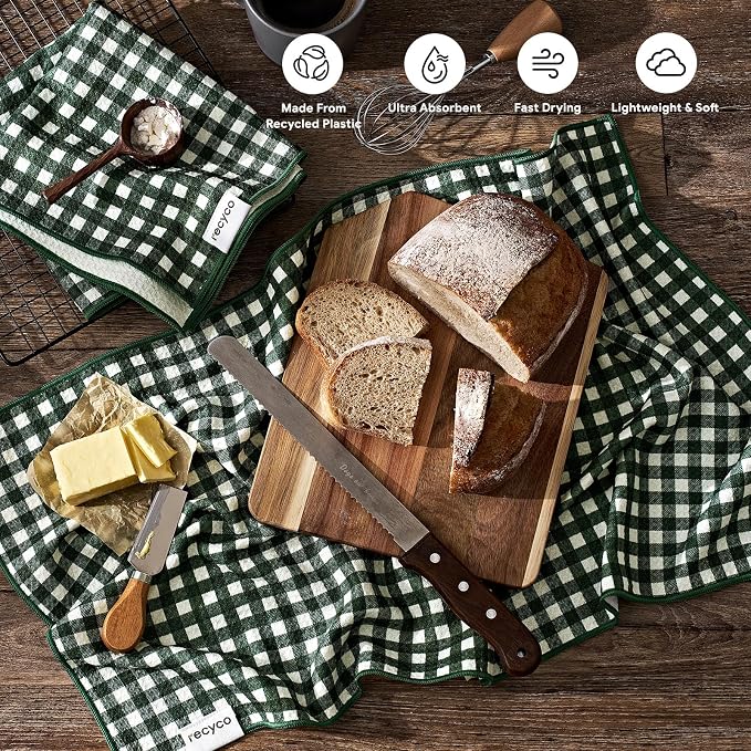 RECYCO Waffle Kitchen Towel Set of 2 - Image 2