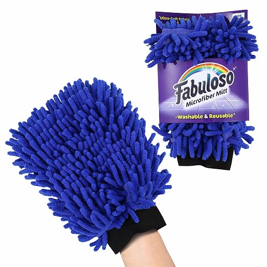 Fabuloso Microfiber Cleaning Mitt Glove, Lint-Free Scratch-Free Dusting and - Image 2