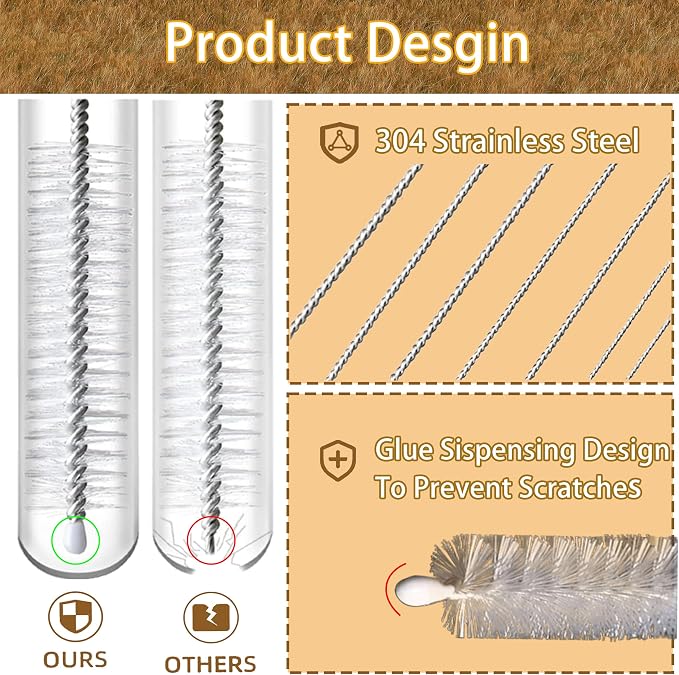 14 Inch Straw Cleaner Brush Extra Long, 4-PCS Straw Brush Extra Long - Image 5