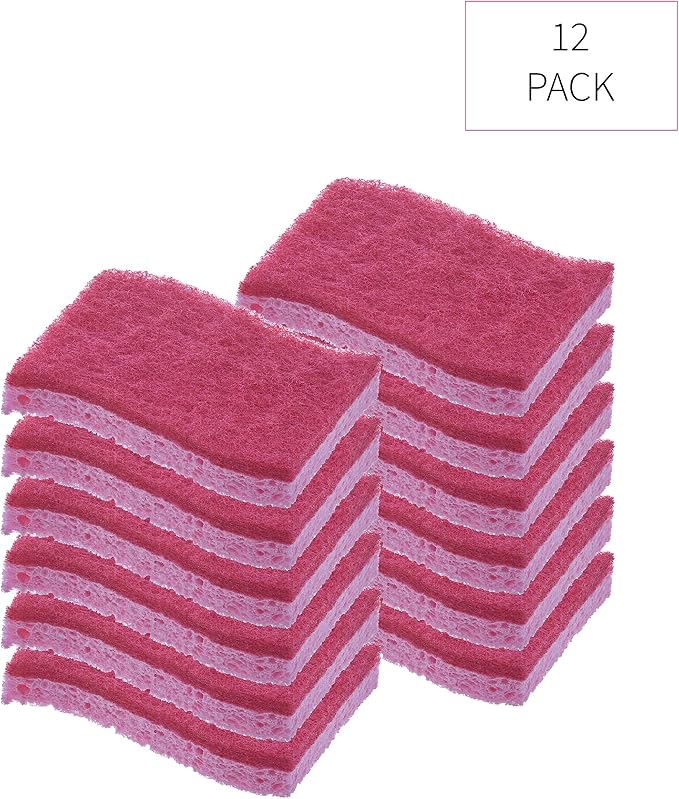 Kitchen Sponges for Washing Dishes, Non-Scratch Cellulose Dish Scrub Sponges - Image 3