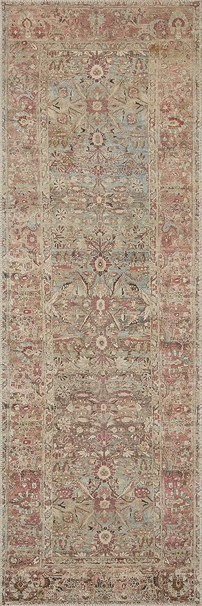 Loloi Adrian Collection ADR-06 Ocean/Clay 2'-3" x 3'-9", .19" Thick Accent Rug
