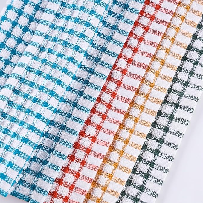 Oeleky Dish Towels for Kitchen, Cotton Kitchen Towels for Drying Dishes Pack of - Image 4