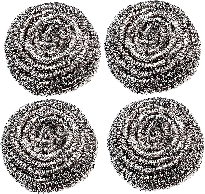 Stainless Steel Scrubber Set, Metal Sponge, Stainless Steel Scouring Pad by ESSPERTA