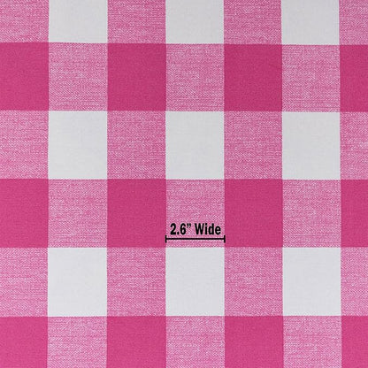 RSH DECOR: Tufted U-Shape Wicker Seat Cushions Set of 2 | 19” x 19” | All-Weather Spun Fabric | Water-Resistant | Outdoor Chair Cushions for Patio Furniture | Classic Pink Buffalo