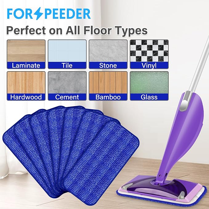 Reusable Mop Pads for Swiffer WetJet, Wet Pads Refills for 12'' Spray Mop - Image 7