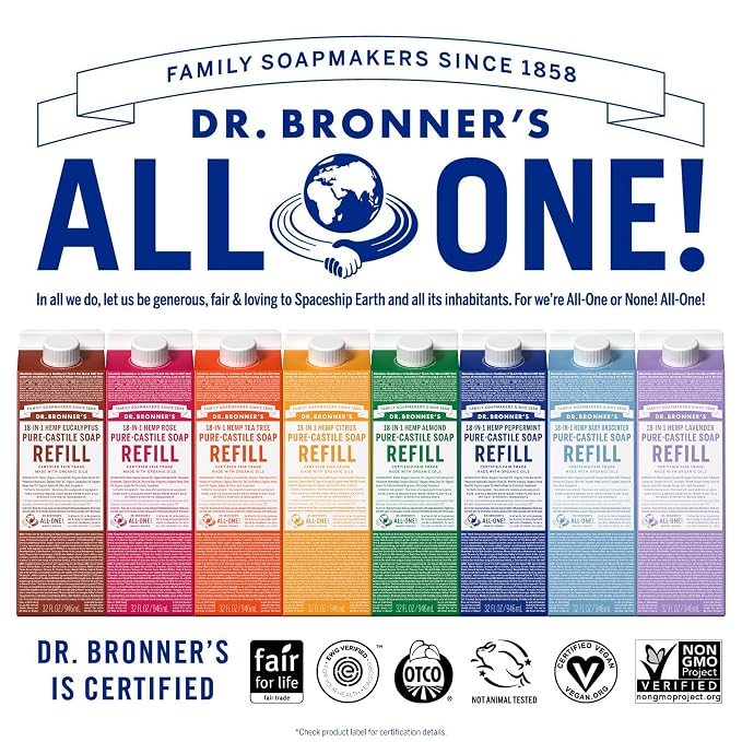 Dr. Bronner's Magic Soap-Pure-Castile Liquid Refill - Image 4