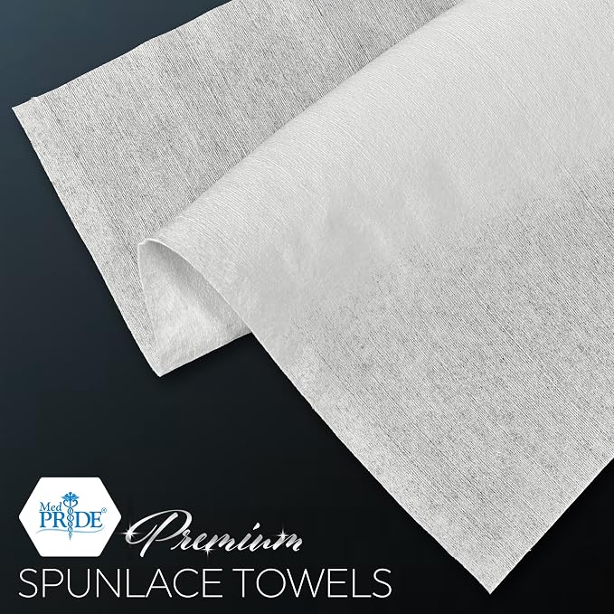 MED PRIDE Premium Spunlace Towels, Ultra Soft & Durable, Disposable - Image 2