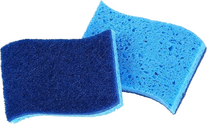 Superio Non-Scratch Cellulose Sponge Scrub Heavy Duty Kitchen Sponges Scrubbers - Image 3