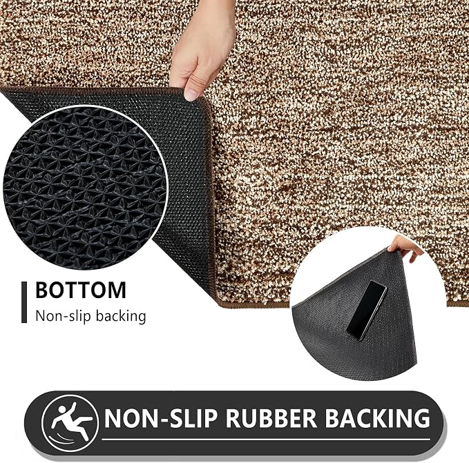 REFETONE Indoor Doormat, Front Door Mat 32"x48" Absorbent Rubber Backing Non - Image 5