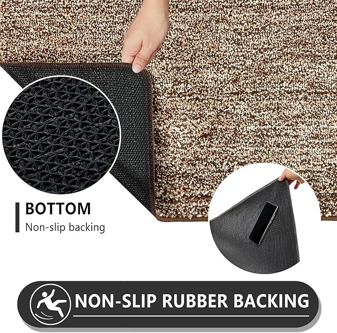 REFETONE Indoor Doormat, Front Door Mat 32"x40" Absorbent Rubber Backing Non - Image 5