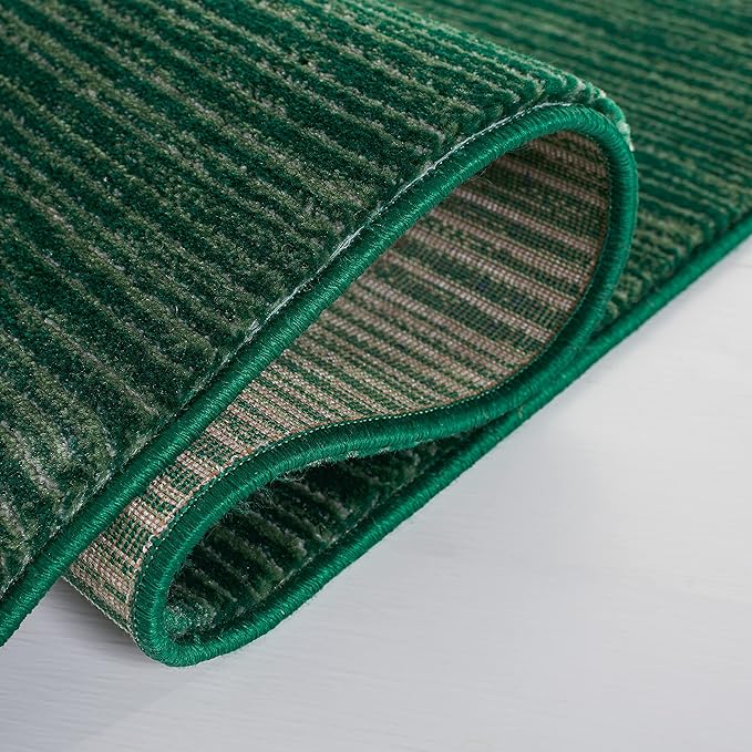 SAFAVIEH Vision Collection Runner Rug - 2'2" x 10', Dark Green, Modern Ombre Design, Non-Shedding & Easy to Clean, Ideal for Foyer, Hallway, Bedroom (VSN606Y)