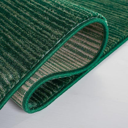 SAFAVIEH Vision Collection Runner Rug - 2'2" x 10', Dark Green, Modern Ombre Design, Non-Shedding & Easy to Clean, Ideal for Foyer, Hallway, Bedroom (VSN606Y)