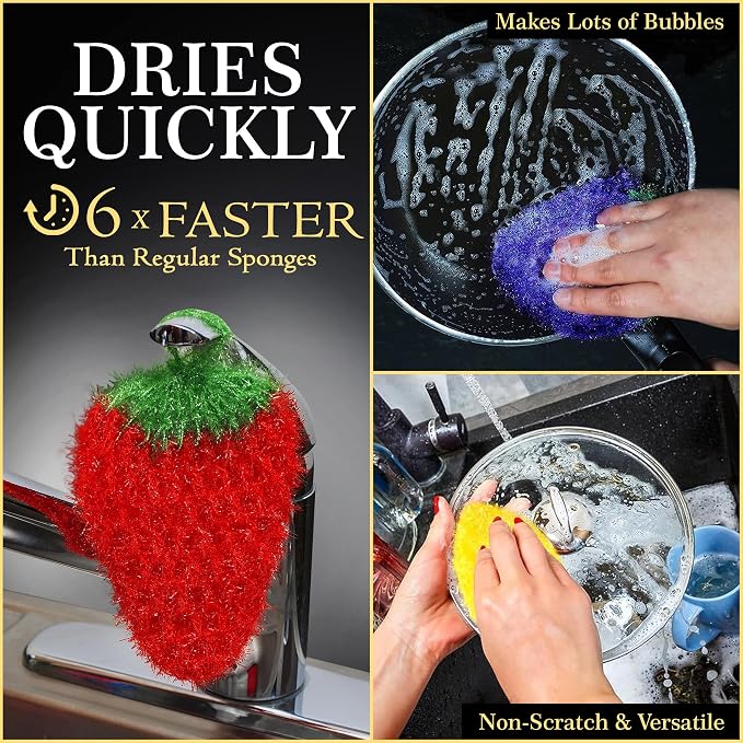 Dish Scrubbie Durable DishScrubber – Long Lasting, Non-Scratch, Odorless and - Image 4
