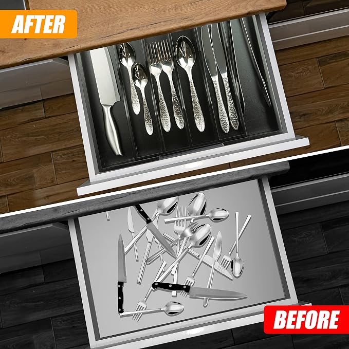 Kitchen Silverware Drawer Organizer and Storage Kitchen Gadgets Best Sellers - Image 2