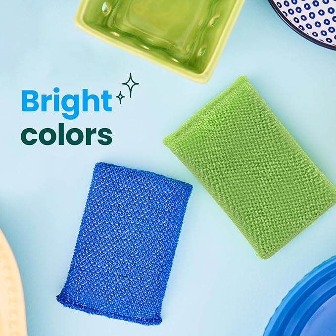 Scotch-Brite Blooms Dobie Scrubbing Pad, Non-Scratch Kitchen Sponge - Image 3