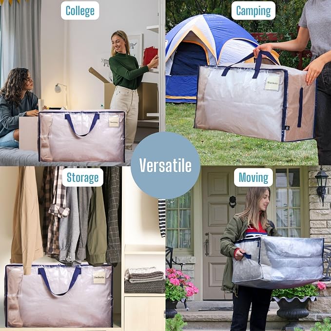 VENO 8 Pack Moving and Storage Bags, Heavy Duty, Alternative to Moving Boxes - Image 7