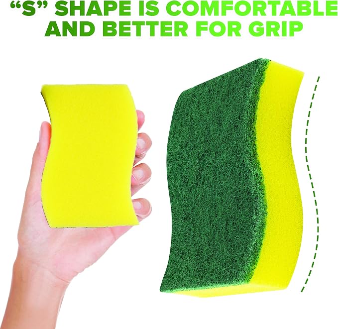 Heavy Duty Scrub Sponges by SCRUBIT – Kitchen Dish, Sink and Bathroom Cleaning - Image 3