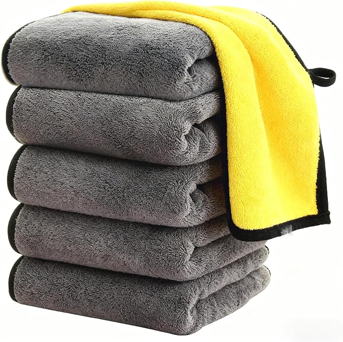 Ultrasoft, Thick and Quick Drying Car Microfiber Cleaning Towel 800GSM by Unknown