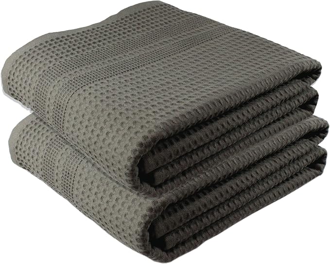 GILDEN TREE Waffle Bath Sheet Large Bath Towels Quick Dry Thin Body Towels by GildenTree